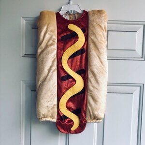Amscan Baby Hot Dog Costume 12-24M Kid Toddler Halloween Food Bun Mustard Weiner